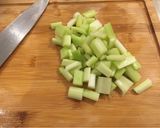 A picture of step 1 of Minestrone soup - classic winter warmer.
