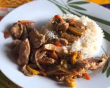 Foto del paso 4 de la receta: Cerdo al wok