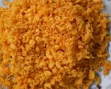 A picture of step 3 of Motichoor laddoo.