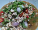 ลาบปลาทับทิม วิธีทำสูตร 4 รูป