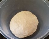 A picture of step 2 of Sourdough bun.