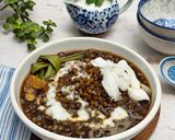 Foto langkah ke 7 dari resep Bubur Kacang Hijau topping kelapa muda.