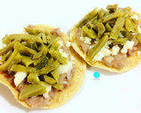Foto del paso 1 de la receta: Tostadas de nopales y frijoles