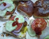 A picture of step 14 of Chicken burger.