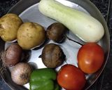 A picture of step 1 of Vegetable sandwich.
