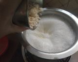 A picture of step 4 of Thandai Phirni.