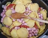 Une image de l'étape 3 de °Gratin de jambon à la cancoillotte°.