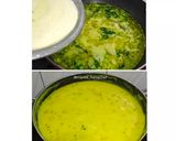 A picture of step 4 of Pithala and Bhakri.