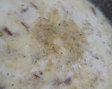 A picture of step 3 of Mango kheer.