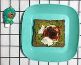 Hình bước làm 4 của món Bánh mì trứng lòng đào (healthy)