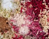A picture of step 3 of Amla beetroot mukhwas.