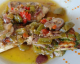 Foto del paso 9 de la receta: Llampuga o Pez Limón, en salsa de verduras mediterráneas
