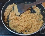 A picture of step 2 of Moong dal ladoo.