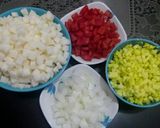 A picture of step 1 of Tinapa roll.