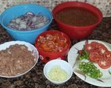 A picture of step 1 of Keema Masoor Biryiani.