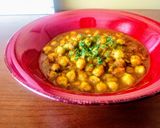 A picture of step 6 of Chana Masala.