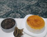 A picture of step 11 of Ghormeh Sabzi.