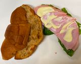 A picture of step 1 of Omu Sandwich (Sandwich wrapped with egg fry).