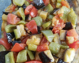 Foto del paso 4 de la receta: Garbanzos con verduras asadas y mandarina