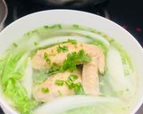 Hình bước làm 3 của món Canh cải thảo nấu cánh gà