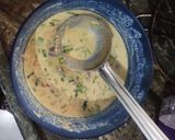 A picture of step 2 of Sattu ka chila.