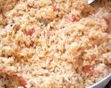 A picture of step 3 of Jellof Rice and Salad with Chicken.