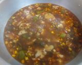 A picture of step 12 of Hot and Sour Veggie Soup.