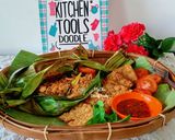 Foto langkah ke 6 dari resep Nasi bakar ayam suir kemangi.