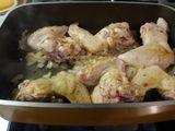 Arroz con alitas de pollo