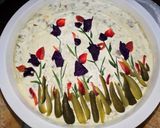 عکس مرحله 5 از دستور تزیین بهاری سالاد الویه ☘️🌸🌹🥀🌺