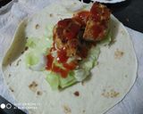 A picture of step 4 of Chicken wrap.