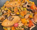 A picture of step 3 of Vegetarian Braised Fish with Vegetables.