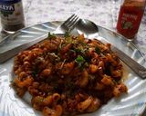 A picture of step 7 of Spicy Peri peri American vegetable pasta masala.