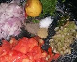 A picture of step 2 of Masala cone papad.