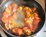 A picture of step 5 of Tomato Pachadi.