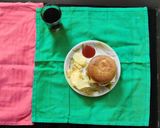 A picture of step 7 of Aloo Muttor Tikki Burger.