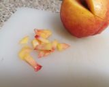 A picture of step 1 of Peach and Amaretto Gelato.