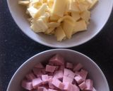 Foto del paso 4 de la receta Quiche de masa quebrada con jamón York y queso