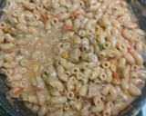 A picture of step 7 of Peri peri chicken macaroni.