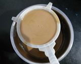 A picture of step 6 of Salted Caramel Panna Cotta Topped with Praline.