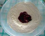 A picture of step 1 of Pink Focaccia with Cherry Tomatoes.