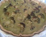 Une image de l'étape 4 de Quiche brocolis pistache.