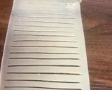 A picture of step 4 of Shahi leaves.