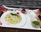 A picture of step 3 of Sabudana khichdi.