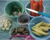 Foto langkah ke 1 dari resep Oseng-Oseng Janggel Ati Ayam Telur Puyuh (Jagung muda).