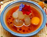 Hình bước làm 2 của món Chè thốt nốt củ sen củ năng
