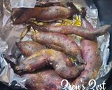 A picture of step 1 of Avocado Salsa stuffed Roasted Sweet Potatoes in 30 minutes.