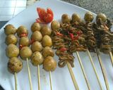 Foto langkah ke 6 dari resep Sate telur puyuh & sate usus ala HIK/ Angkringan.