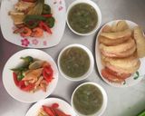 Hình bước làm 4 của món Tôm Mực Xào Sa Tế,Canh Bầu Tôm Khô