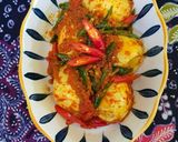 Foto langkah ke 6 dari resep Nasi Bekepor Dan Acar Tigu Khas Kalimantan Timur.